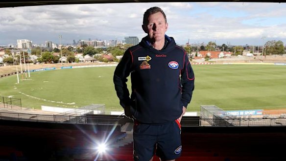 The teacher: Bulldogs coach Brendan McCartney. A coach, he says, is part teacher, part dad, part big brother, part friend, but he has to have a hard edge to him.