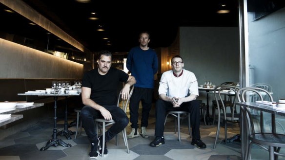 Tea for three: The Salon De The team, (from left) Paul Wilson, Michael Nolan and Julien Perraudin.