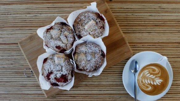 The muffin selection.