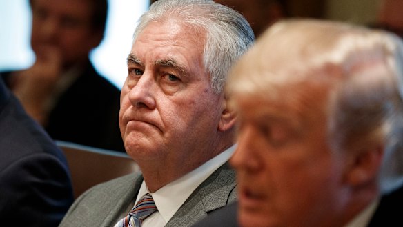 Ousted: Former US secretary of state Rex Tillerson.
