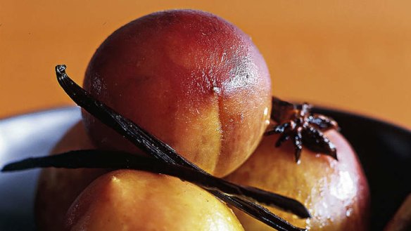 Baked peaches.