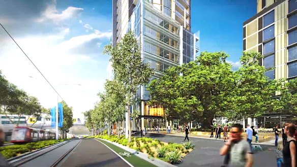 A draft plan in 2016 proposed tens of thousands of new homes in Sydney Olympic Park. But road access issues remain unresolved.