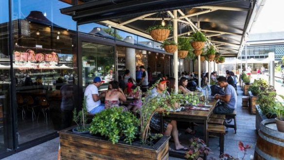 Outdoor seating at Chao Ba.