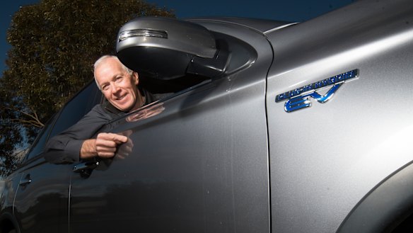 Driving a hybrid has halved Paul Kirkpatrick's petrol use.