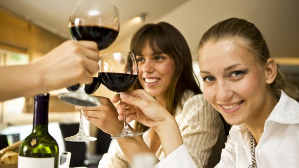 Cheers: The more alcohol a wine contains, the more apparent its legs will be in a glass.