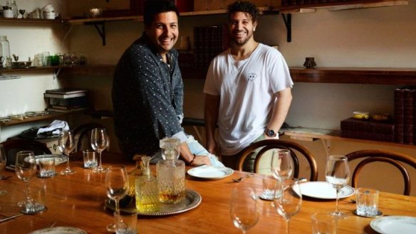 Matt Tine (left) and Matty Miceli  will open their Fitzroy restaurant Mr Ottorino in April.