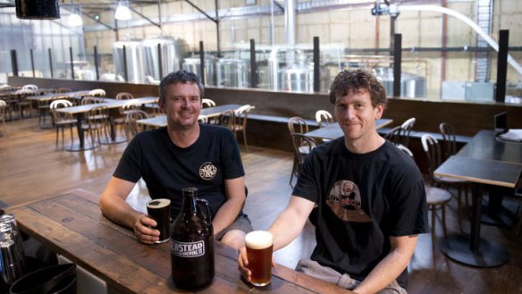 Michael Conrad and Mark Howes of Newstead Brewing Co.