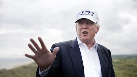 Donald Trump hails the Brexit vote at Trump International Golf Links in Aberdeen.