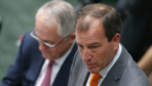 Crucial test of judgment: Prime Minister Malcolm Turnbull and Mal Brough.