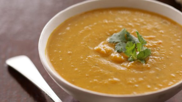 Thai pumpkin soup.