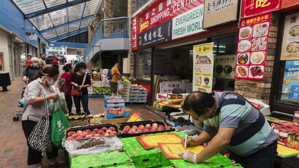 Eastwood is dense with Chinese and Korean shops and restaurants.