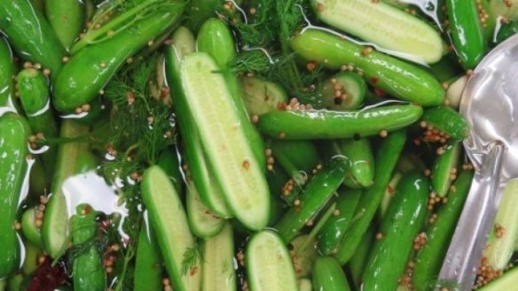 Pickled baby cucumbers will be on the menu.