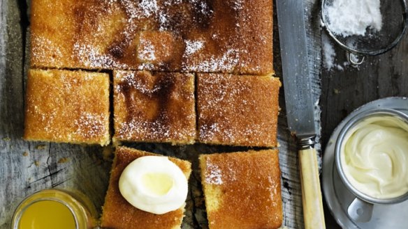 Neil Perry's orange semolina cake takes inspiration from the Middle East.