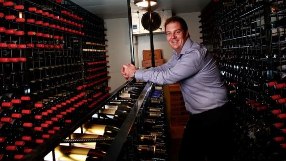 Well connected: Sommelier Luke Campbell communicates the benefits of ageing wine.