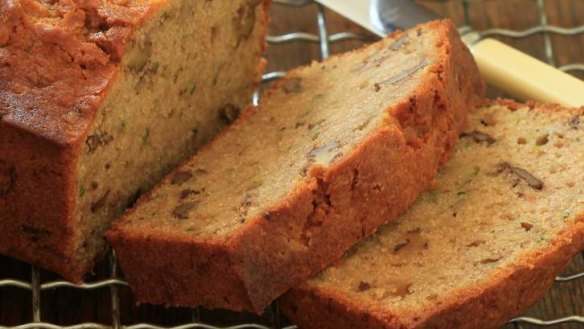 Cafe-style treat: Zucchini and pecan bread.