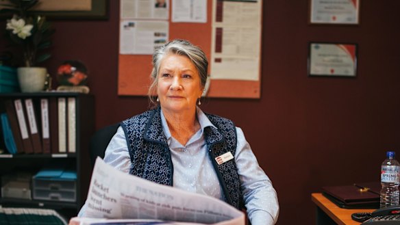 Kris McQuade as Barbara in Rosehaven.