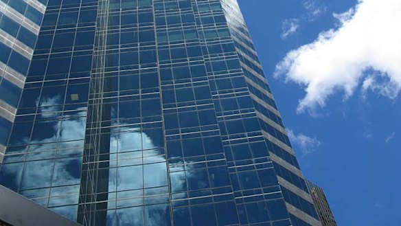 No one was hurt when a window pane fell from the 23rd floor of Waterfront Place this morning.