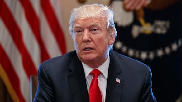 Donald Trump's fortune fell by around 10 per cent in 2017. 