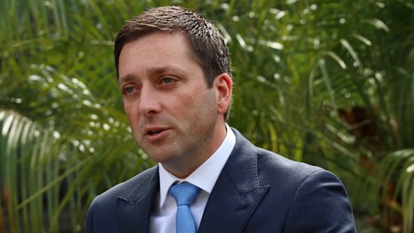Victorian Opposition Leader Matthew Guy. 