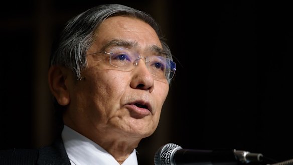 Haruhiko Kuroda's negative interest rates have spurred interest in Australian listed property.