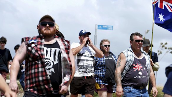 A rally at Don Lucas Reserve in Cronulla, to commemorate the 10th anniversary of the Cronulla riots. 