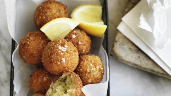 Neil Perry's salt cod fritters.