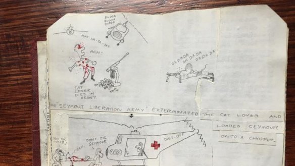 Knight's use of the name Seymour in his cartoon may be a reference to his time growing up at the Puckapunyal Base in Seymour. Photo: Supplied