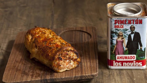 Tins of Spanish paprika often feature eye-catching artwork. The spice adds flavour to a broad range of dishes, including these lamb sausage rolls.