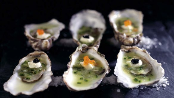 Taste of the highlands: Oysters from Three Chimneys Restaurant in Scotland.