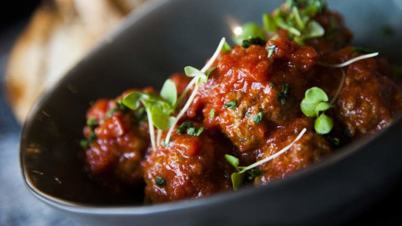 Home-cooked comfort food: Meatballs and tomato sauce.