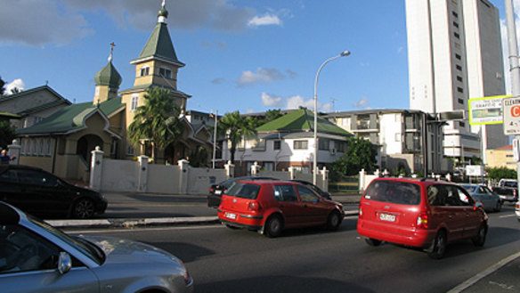 A developer wants to build a 20-storey apartment complex next to this 87-year-old church in Woolloongabba.