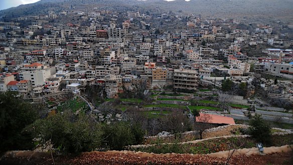 The town of Shebaa in southern Lebanon, home to 8000 Syrian refugees.