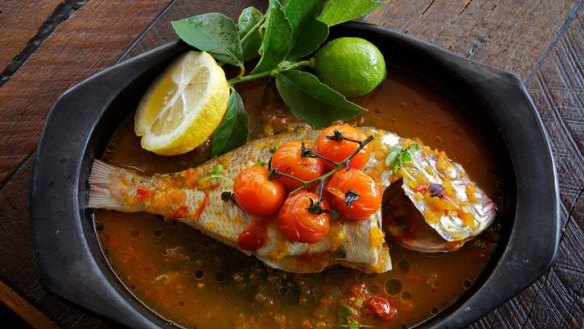 Go-to dish: Giro Osteria's pesce alla acqua pazza (fish in crazy water).