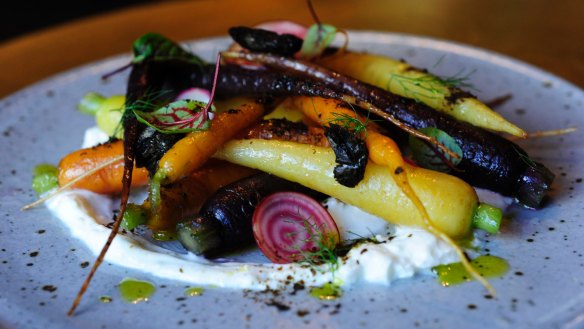 Baby carrots, yoghurt and licorice root at Mocan and Green Grout.