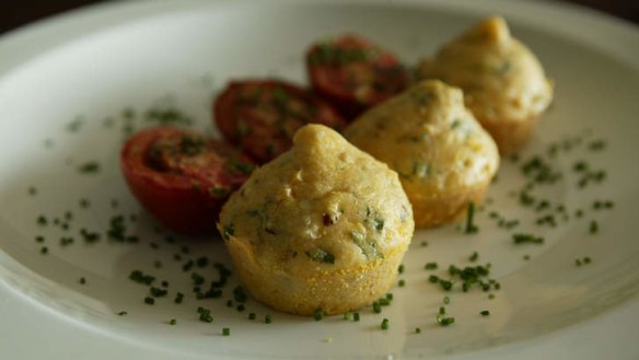 Steve Manfredi's corn and prosciutto muffins.