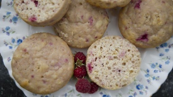 Jenny Horsfield's raspberry muffins.