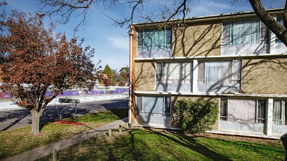 The demolition of public housing units along Northbourne Avenue at Turner could take up to four years.