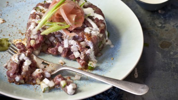 Japanese steak tartare.