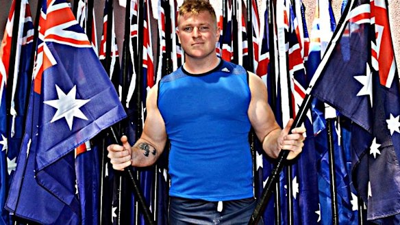 Blair Cottrell, pictured in one of his Facebook posts.