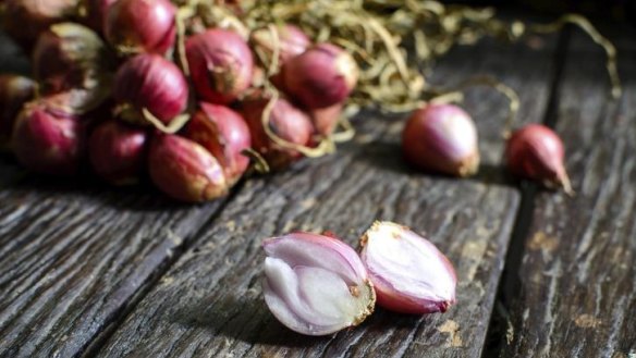 Shallots add zip to many dishes in the Canberra kitchen.