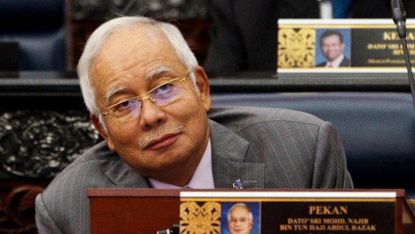 Malaysian Prime Minister Najib Razak in Parliament on Wednesday.