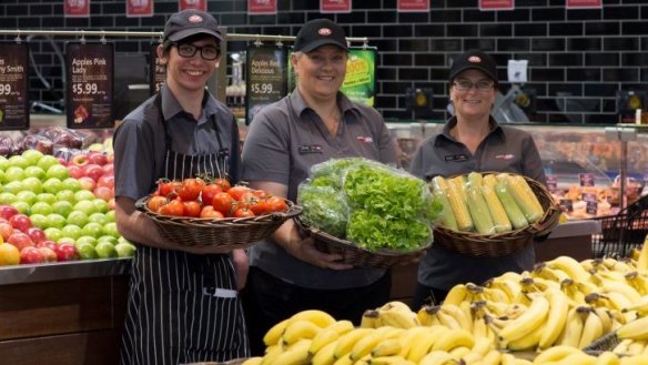 Some of the team at White's Supa IGA Bli Bli.