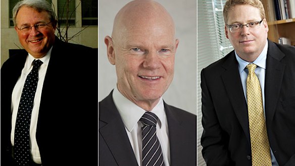 Gone ... Sacked secretaries Andrew Metcalfe, Don Russell and Blair Comley.