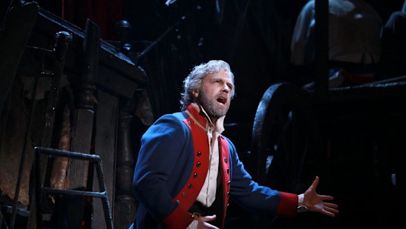 Simon Gleeson as Valjean in the Melbourne season of Les Miserables.  