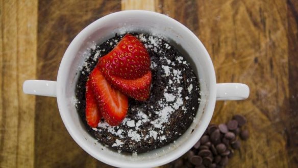 Jelly-like: the Chocolate fondant mug cake was a good hit.