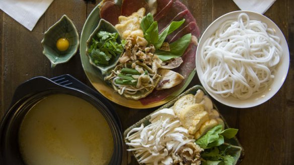 Crossing the bridge noodle soup is A Bite's signature dish.