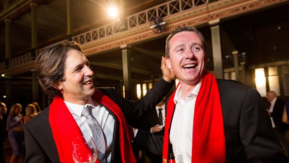 Ben Shewry from Attica and Dan Hunter from Brae at The World's 50 Best Restaurants awards. 