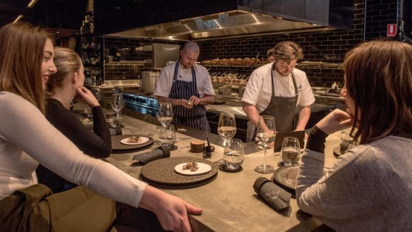 Ringside seats: the bar at Estelle by Scott Pickett.