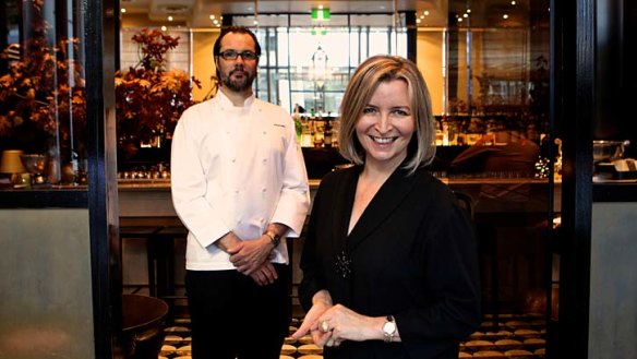 Artistic precision: Vicki Wild, with partner Martin Benn, of Sepia restaurant believes dining out is akin to a theatre production.
