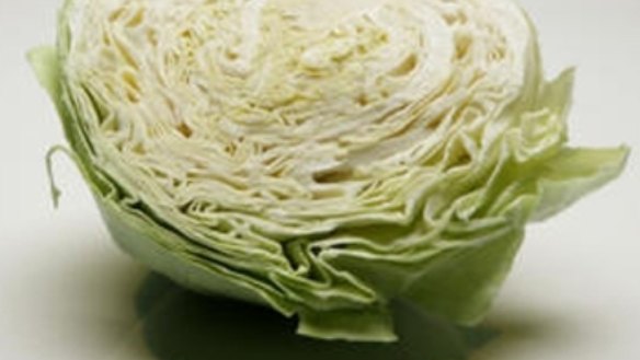Cabbage, prawn and four-bean salad